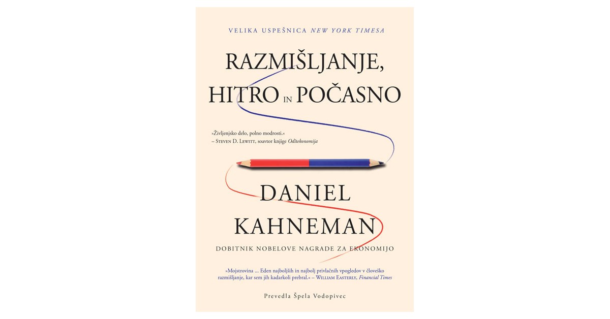 Razmišljanje, hitro in počasno - Daniel Kahneman | 